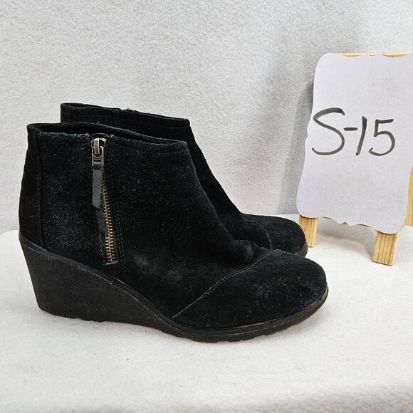 Toms Avery wedge booties, size 9.5 - Picture 1 of 8